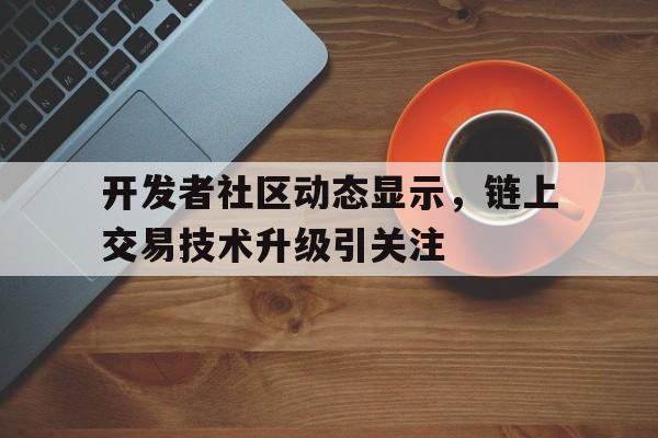 平博体育-关于开发者社区动态显示，链上交易技术升级引关注的信息